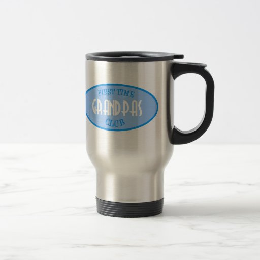 First Time Grandpas Club (Blue) Coffee Mugs