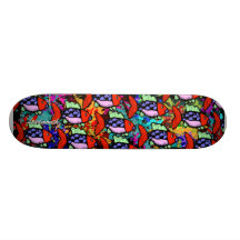 fish abstract skate boards