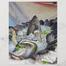 Fish displayed on Ice in Grocery store Personalized Flyer