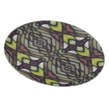 Fish-eye Stained Glass Argyle Plate