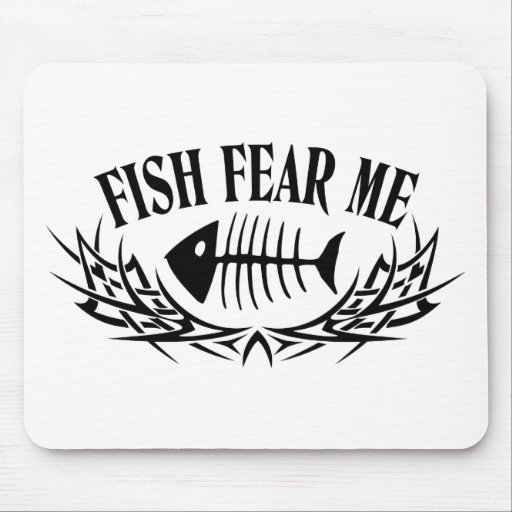 Fish Fear Me Tattoo Mouse Mats