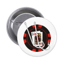Fish Hooks Pinback Buttons