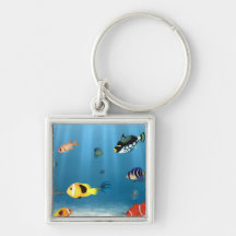 Fish In The Ocean Key Chain
