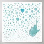 Fish Love Bubble posters