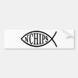 Fish N' Chips Fish Bumper Sticker