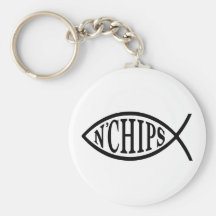 Fish N' Chips Fish Key Chain