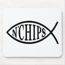 Fish N' Chips Fish Mousepads