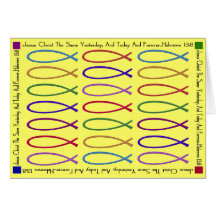 FISH OF A DIFFERENT COLOR... CARD