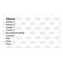 Fish Pattern. Red Line Rainbowfish. Business Cards