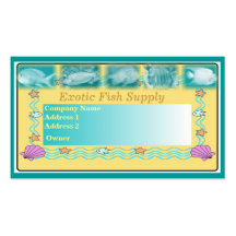 FISH SUPPLY RETAIL BUSINESS CARD TEMPLATES