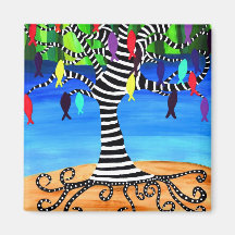 FISH TREE REFRIGERATOR MAGNETS