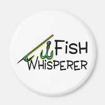 Fish Whisperer Refrigerator Magnets