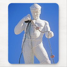 Fisherman and Nets (1) Mouse Pad