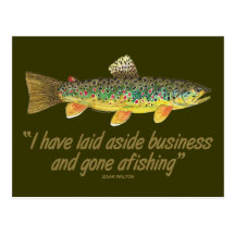 Fisherman Quote Post Card