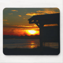 Fishermans Cove Sunset Mouse Pad