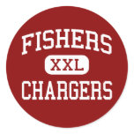 Fishers - Chargers - Junior - Fishers Indiana Round Stickers