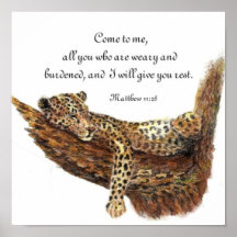 Fishers of Men, Scripture, Inspiration, Leopard Posters