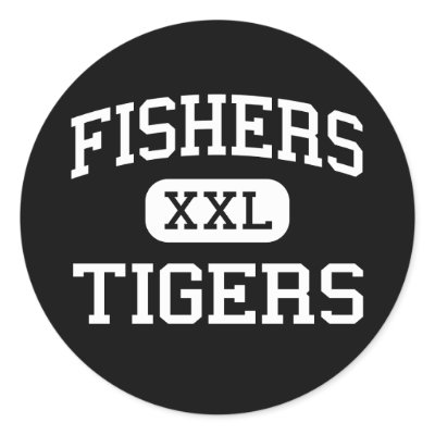 Fishers - Tigers - High School - Fishers Indiana Stickers by customteamsportswear