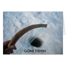 Fishin Hole, GONE FISHIN Card