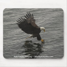 Fishing Bald Eagle Gift Set Mouse Mats