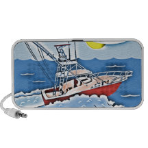 Fishing Boat on the High Seas iPod Speakers
