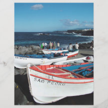 Fishing boats full color flyer