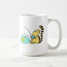 Fishing Cat Coffee Mug