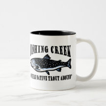 Fishing Creek Trout Fly Fishing Coffee Mugs