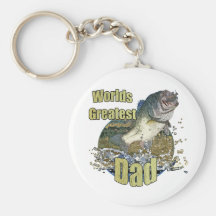 Fishing dad key chain