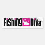 Fishing Diva Bumper Stickers