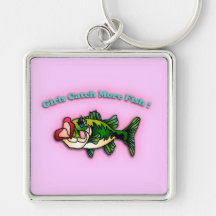 Fishing Girls Keychain