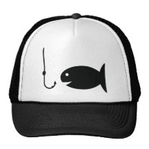 fishing icon mesh hat