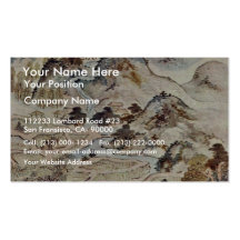 Fishing In Springtime By Taiga Ikeno (Best Quality Business Card Template