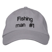Fishing man #1 embroidered hat
