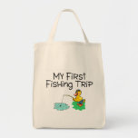 Fishing My First Fishing Trip Canvas Bags