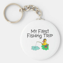 Fishing My First Fishing Trip Keychain