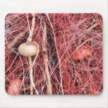 Fishing net mouse mats