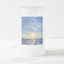Fishing on Wavy Water Coffee Mugs