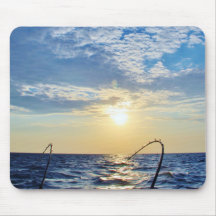 Fishing on Wavy Water Mouse Pads