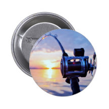 Fishing Reel at Sunset Buttons