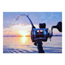Fishing Reel at Sunset Invite