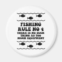Fishing Rule No 4 Fridge Magnet