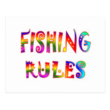 Fishing Rules Postcards