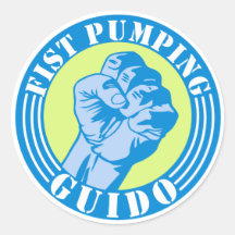 Fist Pumping Guido Sticker