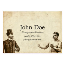 Fisticuffs Calling Card Business Card Templates