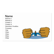 Fists From A Far Business Card Templates
