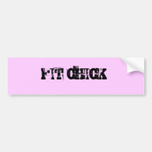 FIT CHICK BUMPER STICKER