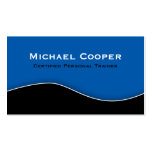 Fitness Business Card Professional Black Blue