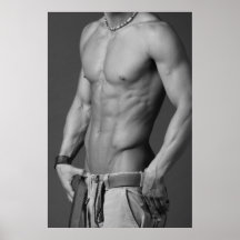 Fitness Model In Shorts Poster