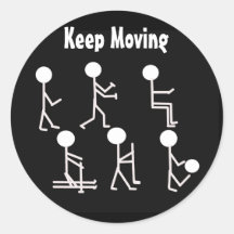 Fitness Motivation - Keep Moving Stickers